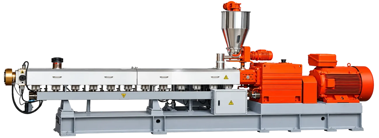 Twin screw extruder used for polymer compounding